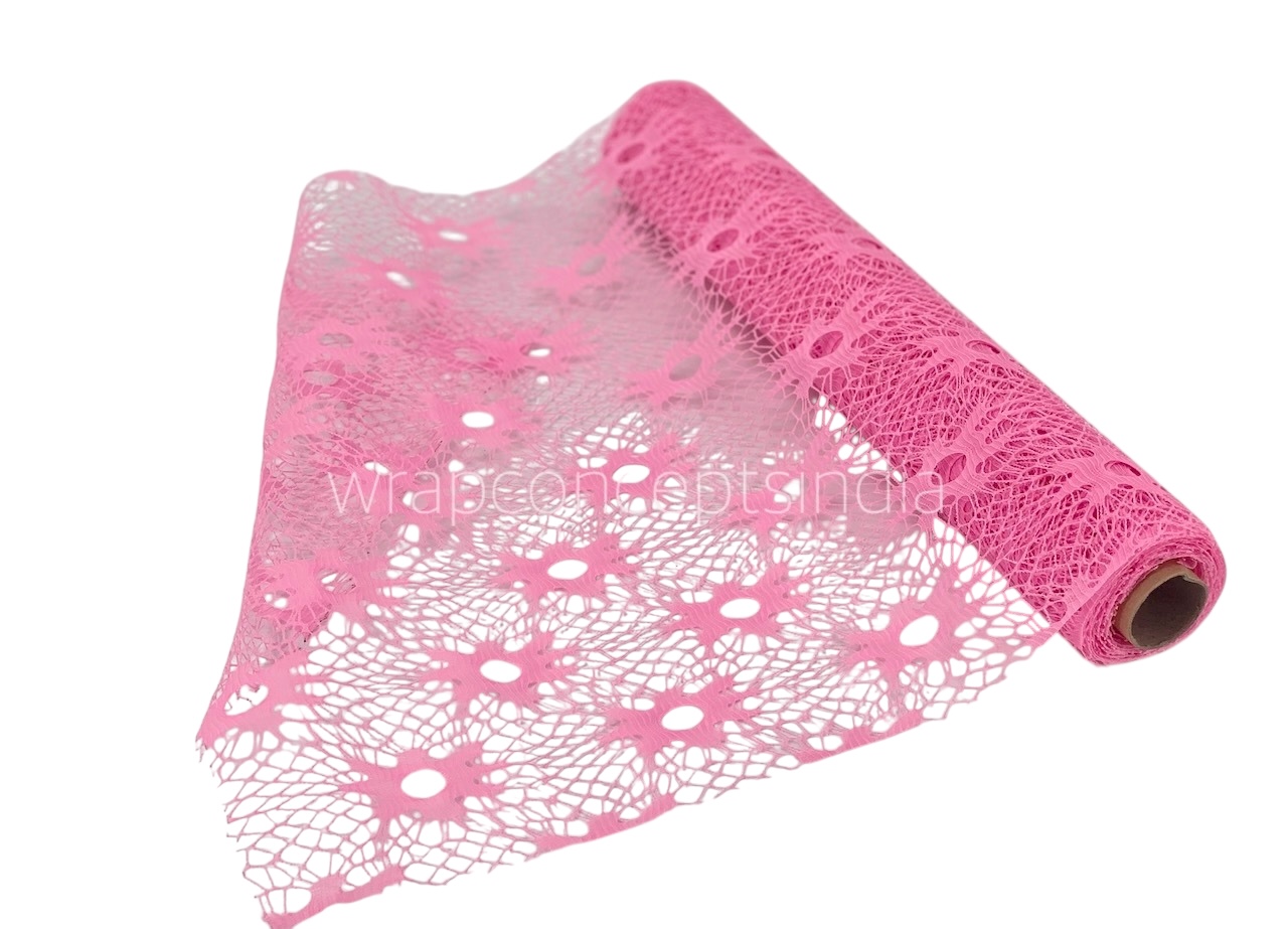 Spider Web Net Roll - Light Pink Spider Web Net Roll - Light Pink