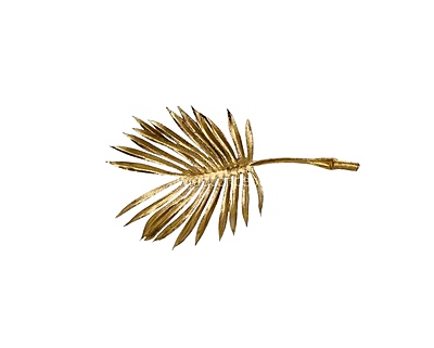 Gold Fan Shaped Palm Leaves - Gold Fan Shaped Palm Leaves -