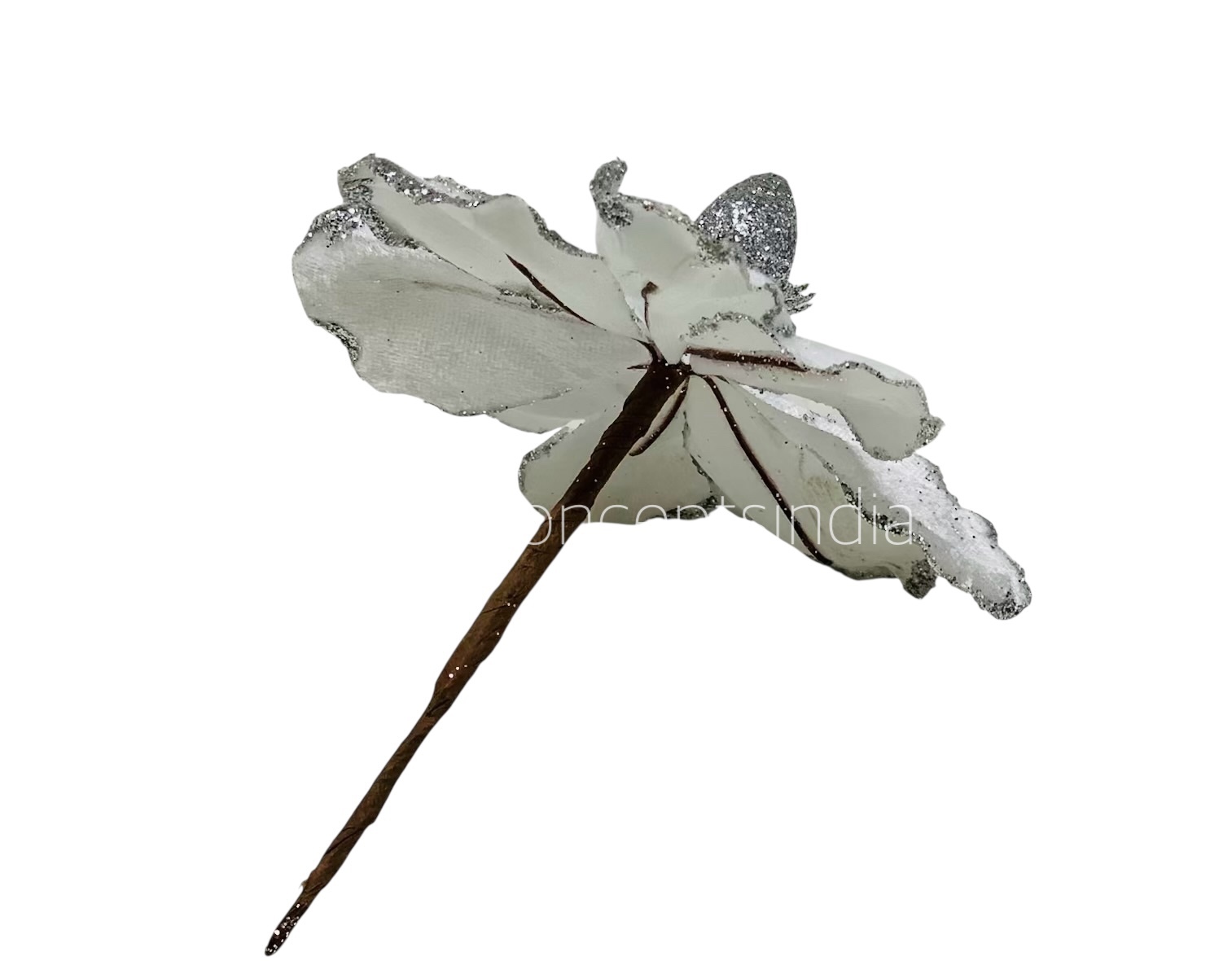 Medium Flower with Glitter Edges
