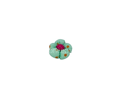Sea Green Flower with Pink Center Sea Green Flower with Pink Center