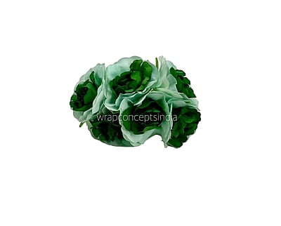 Mint & Green Rose on Stick Mint & Green Rose on Stick