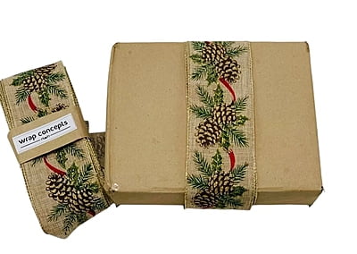 Pine Tree Natural Burlap Ribbon
