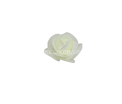Ivory Medium Foam Rose With Net Ivory Medium Foam Rose With Net