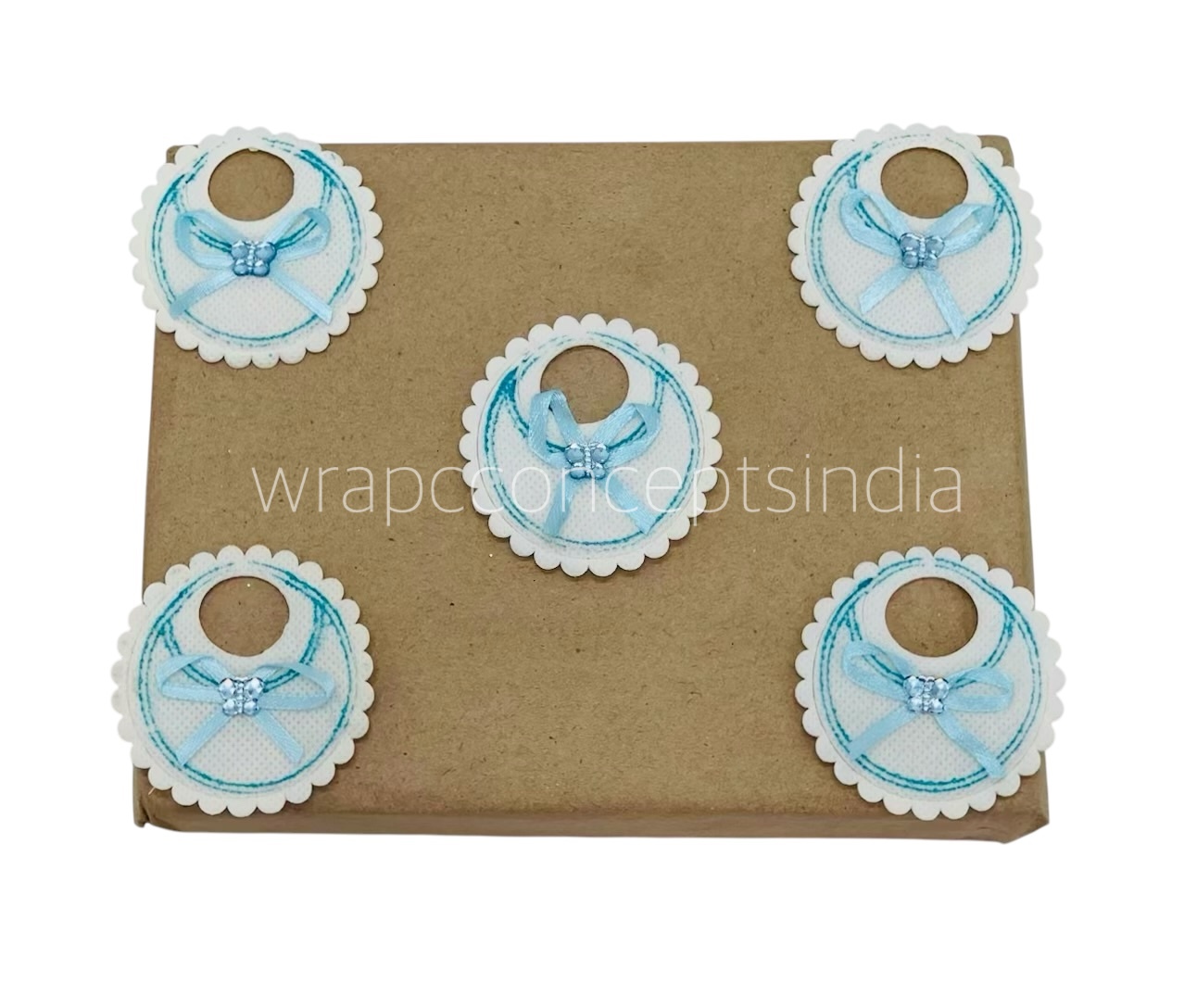 Round Baby Bibs - Pink/Blue Round Baby Bibs - Pink/Blue