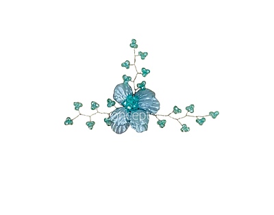 Acrylic Flowers with Pearl Add-ons- Multicolor Acrylic Flowers with Pearl Add-ons- Multicolor