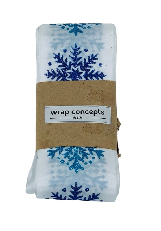 White Snowflake Ribbon White Snowflake Ribbon