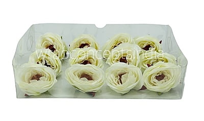 Camellia Flower - White with Maroon Centre Camellia Flower - White with Maroon Centre