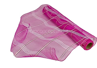 Wrapping Net with White Stripes - Pink Wrapping Net with White Stripes - Pink