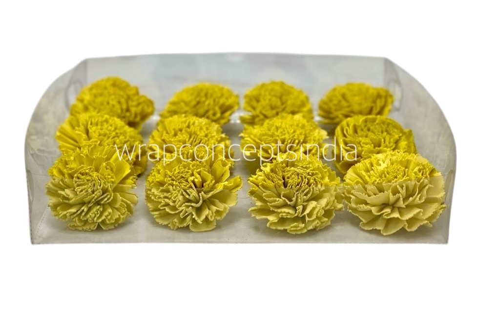 8017 - Rose Flower - Mustard Yellow (Uncounted) 8017 - Rose Flower - Mustard Yellow (Uncounted)