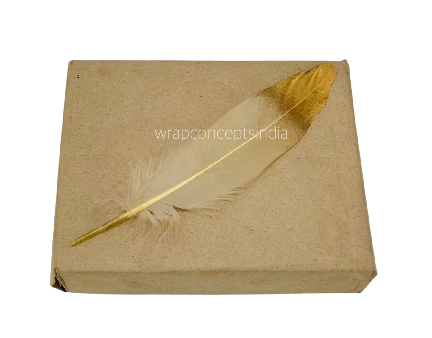 Faux Feather with Gold Edges Faux Feather with Gold Edges