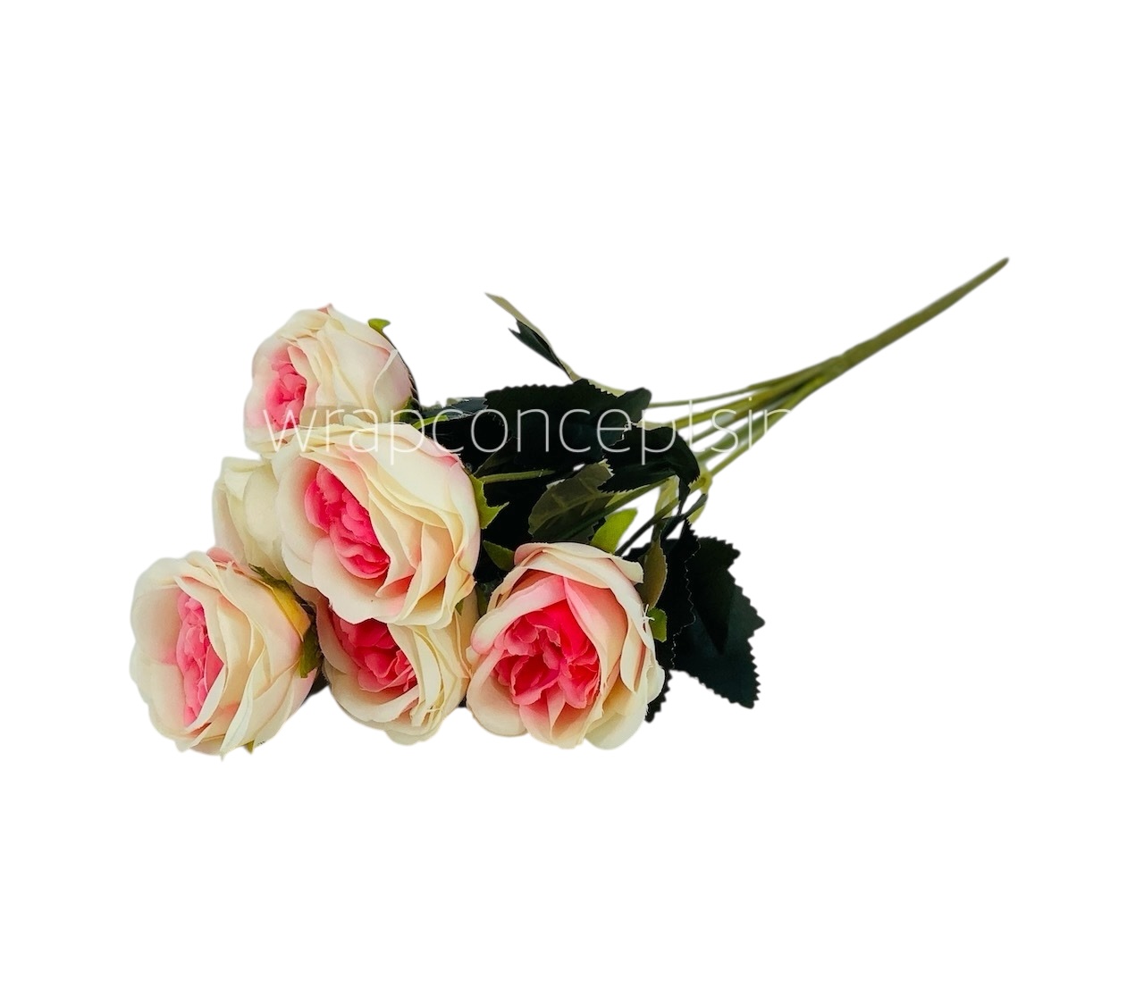 Ivory with hints of hot Pink Peony Bunch Ivory with hints of hot Pink Peony Bunch