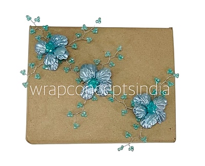 Acrylic Flowers with Pearl Add-ons- Multicolor Acrylic Flowers with Pearl Add-ons- Multicolor