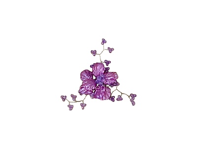 Acrylic Flowers with Pearl Add-ons- Multicolor Acrylic Flowers with Pearl Add-ons- Multicolor