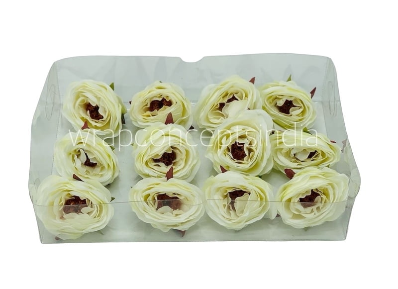 Camellia Flower - White with Maroon Centre Camellia Flower - White with Maroon Centre
