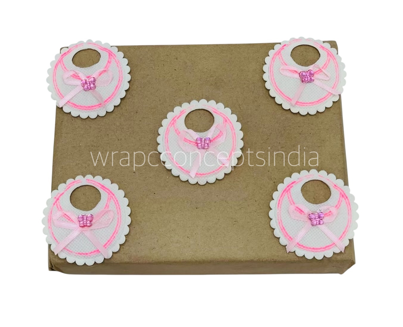 Round Baby Bibs - Pink/Blue Round Baby Bibs - Pink/Blue
