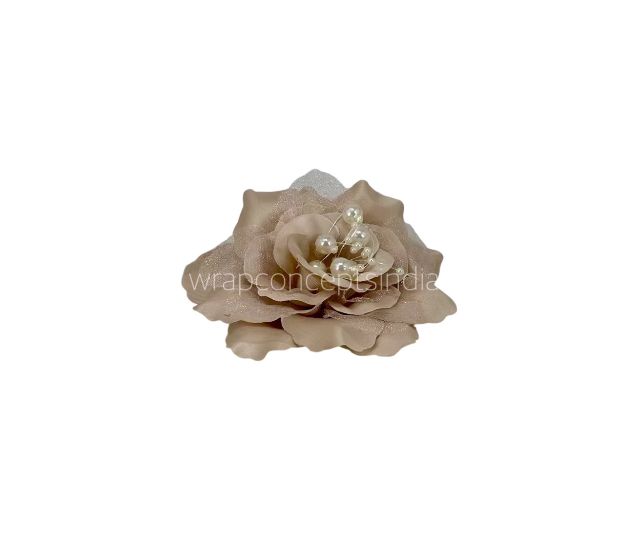 Beige Gold Rose With Pearls Center Beige Gold Rose With Pearls Center