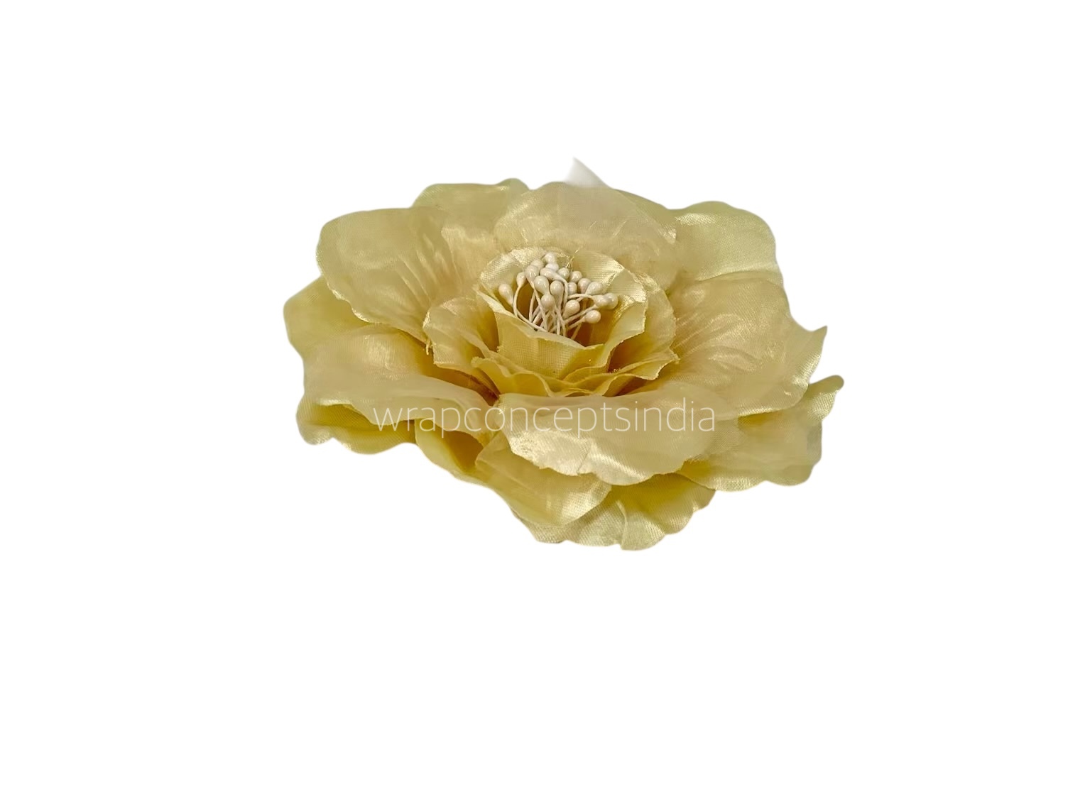 Gold Rose With Organza Petals Gold Rose With Organza Petals