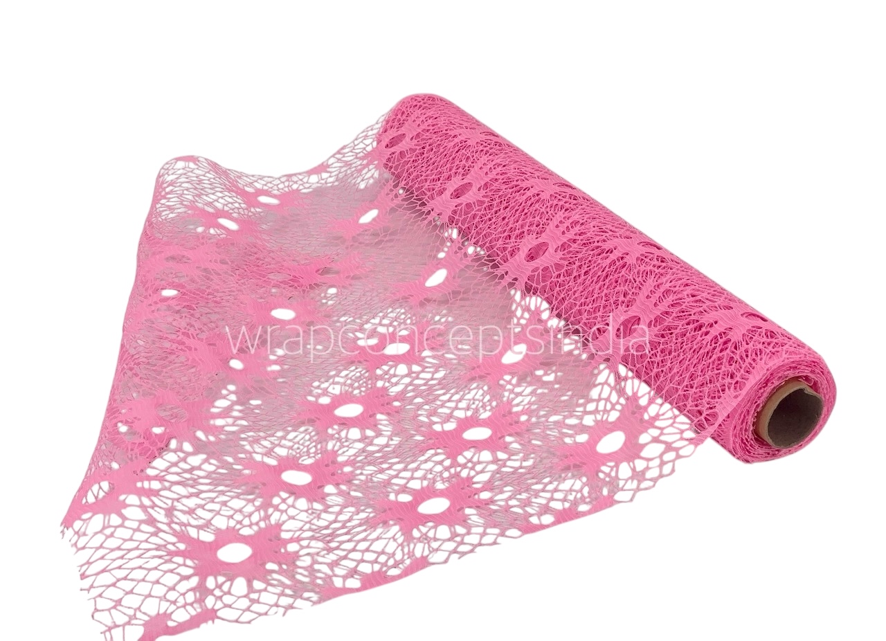 Spider Web Net Roll - Light Pink Spider Web Net Roll - Light Pink