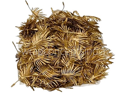 Gold Fan Shaped Palm Leaves - Gold Fan Shaped Palm Leaves -