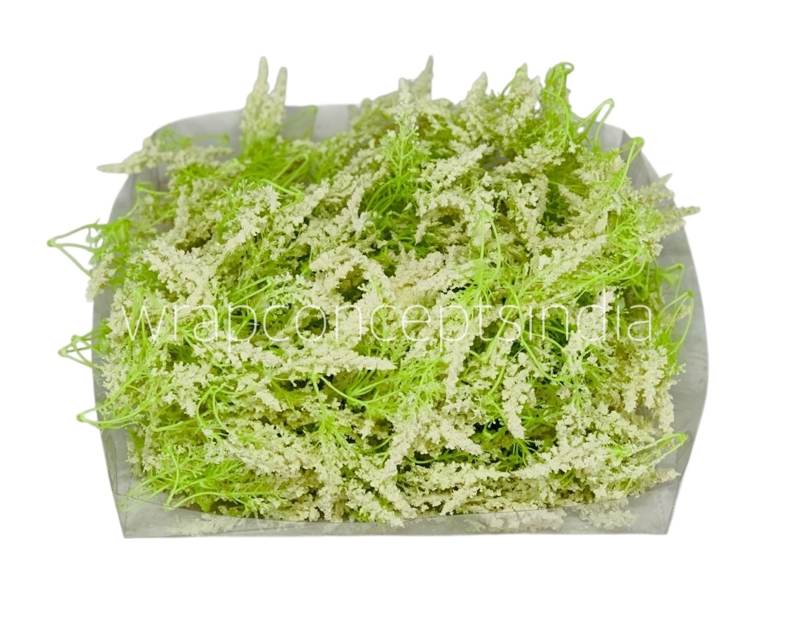 Trio Frosted Fern Leaves - Ivory Trio Frosted Fern Leaves - Ivory