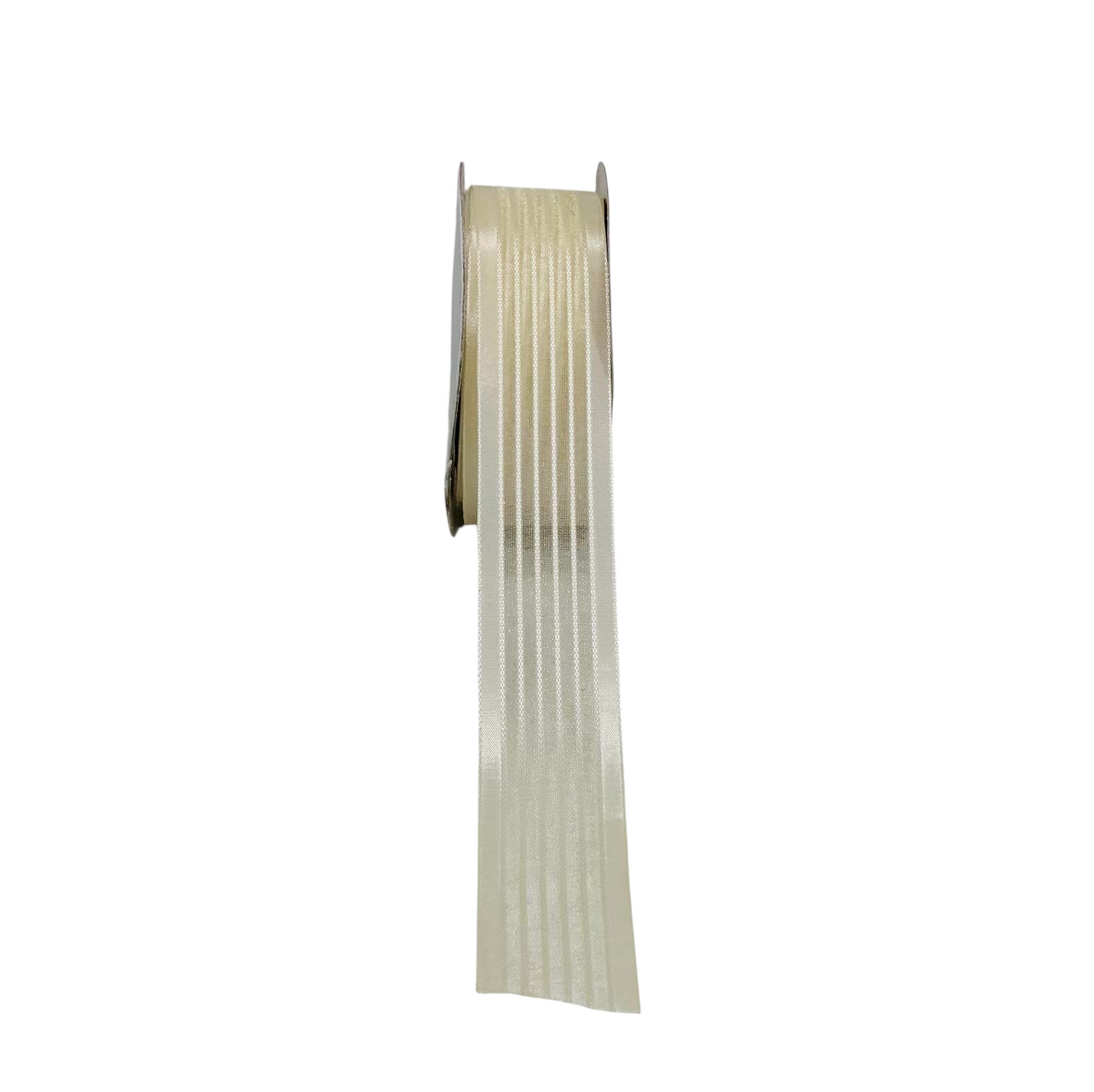 Sheer Stripes Ribbon Satin Edges