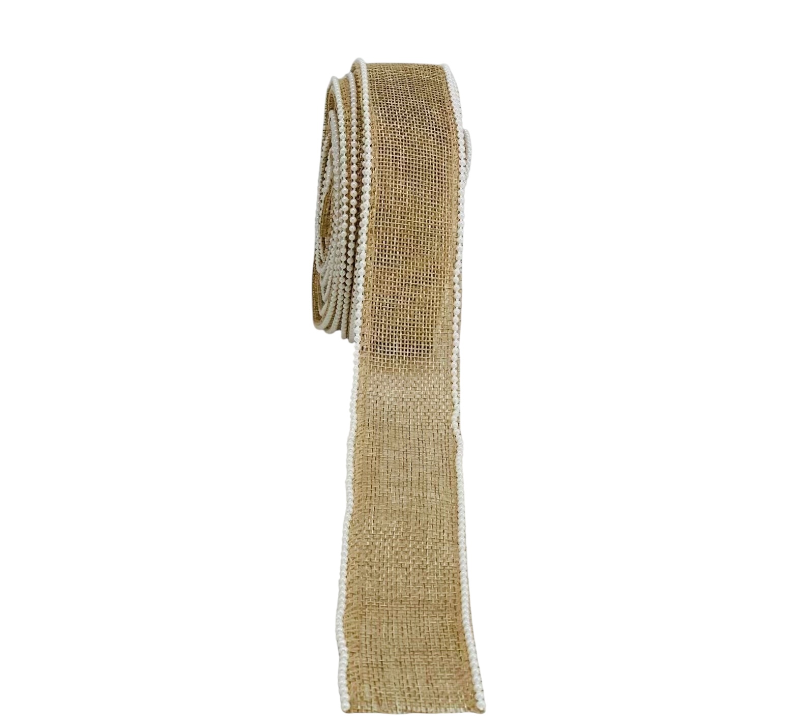 Jute Ribbon with Pearl Edges