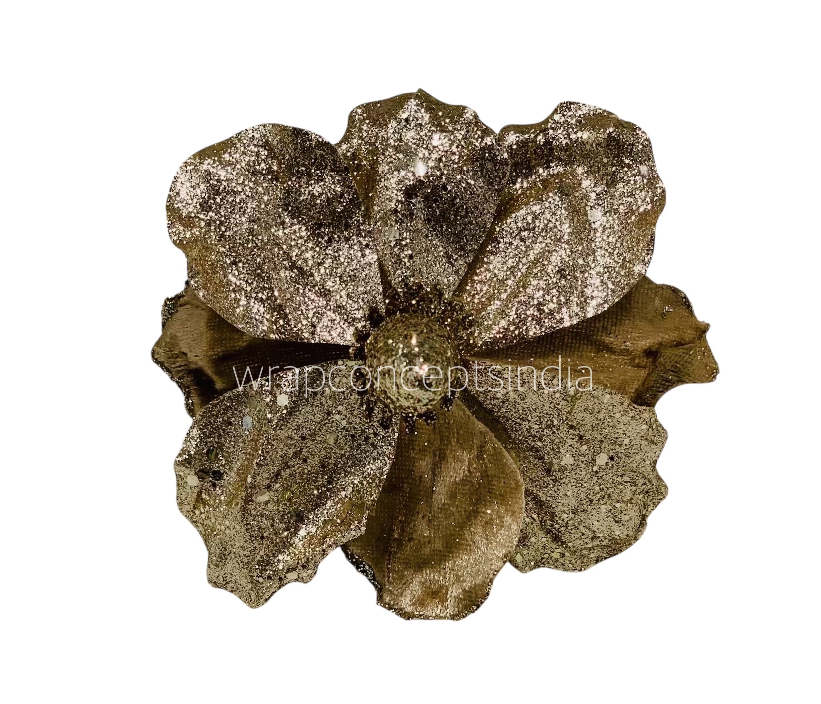 Medium Flower with Glitter Edges