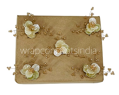 Dual Acrylic Flowers with Pearl Add-ons