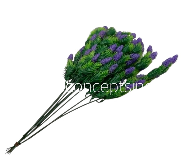 Leaves Bunch with Purple Conifers Leaves Bunch with Purple Conifers