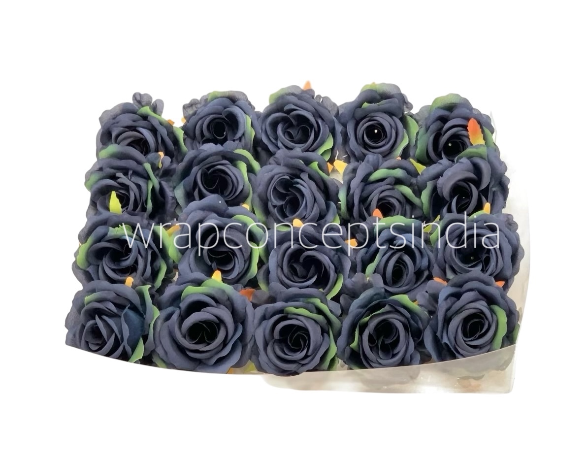 Rose Small - Navy with hints of Green Rose Small - Navy with hints of Green