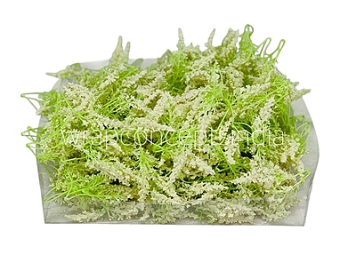 Trio Frosted Fern Leaves - Ivory Trio Frosted Fern Leaves - Ivory