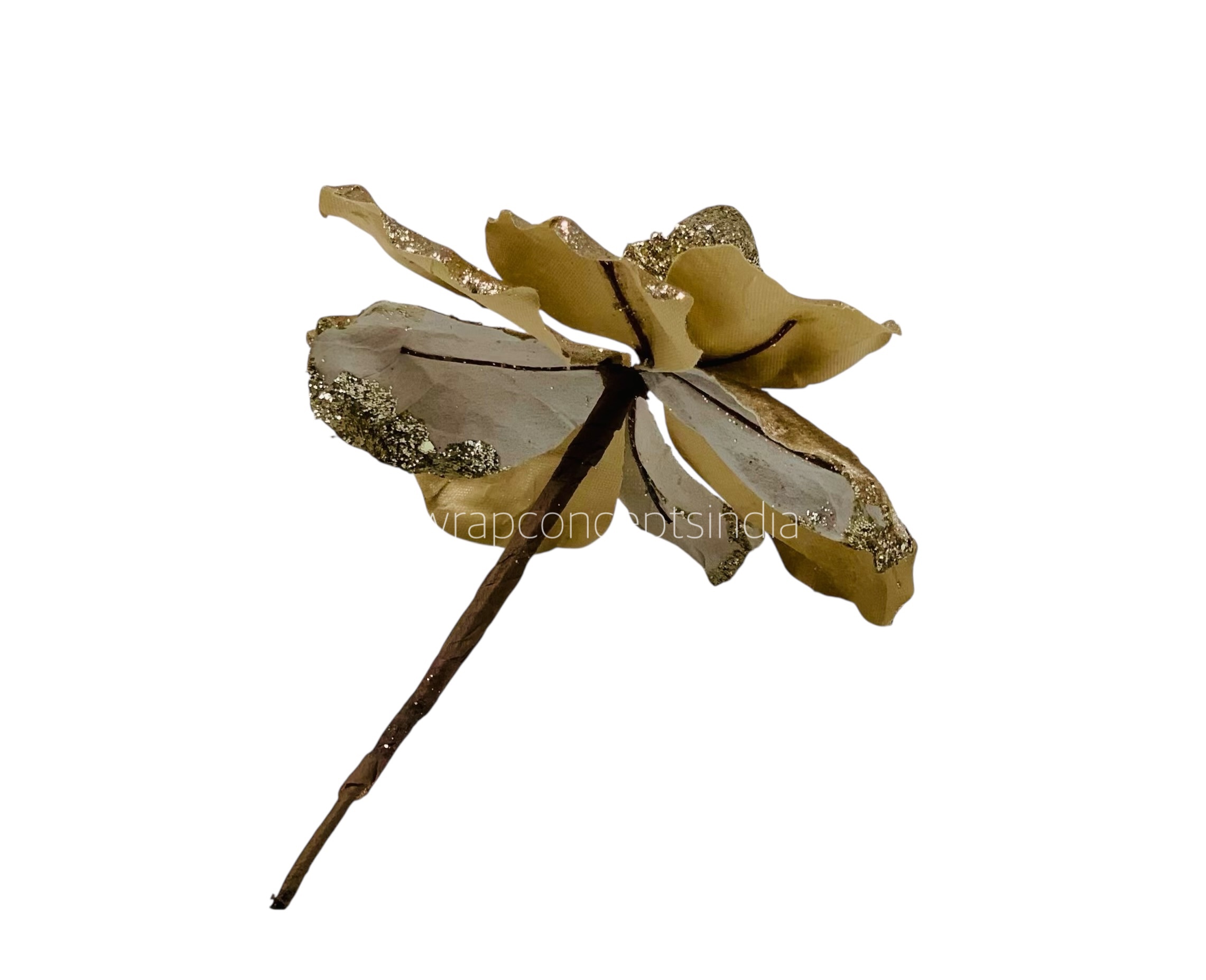 Medium Flower with Glitter Edges