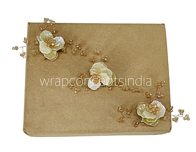 Dual Acrylic Flowers with Pearl Add-ons