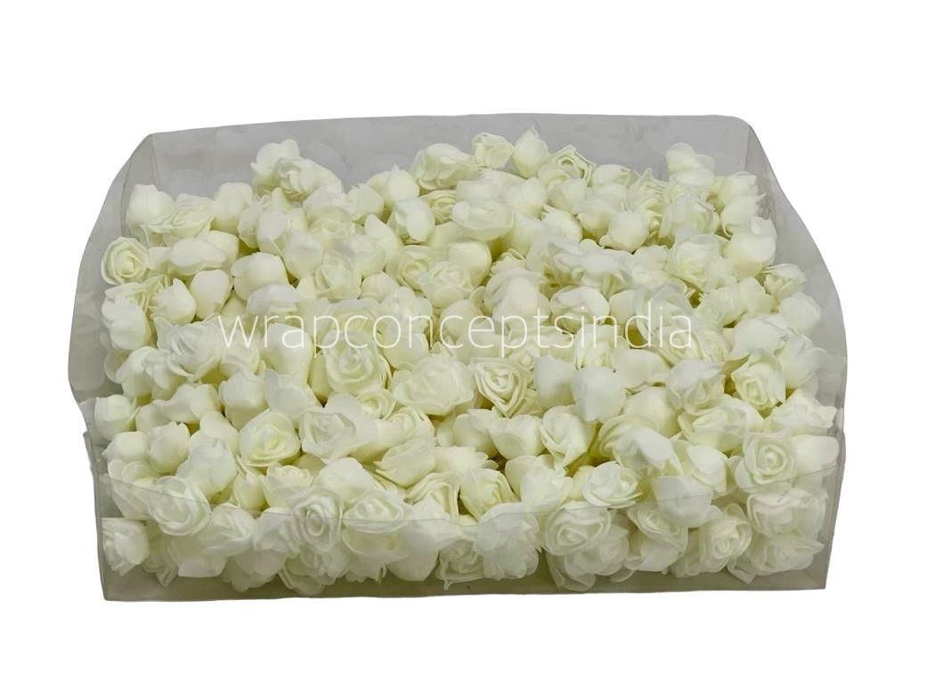 Small Foam Rose - Multicolour-AntiqueWhite Small Foam Rose - Multicolour-AntiqueWhite