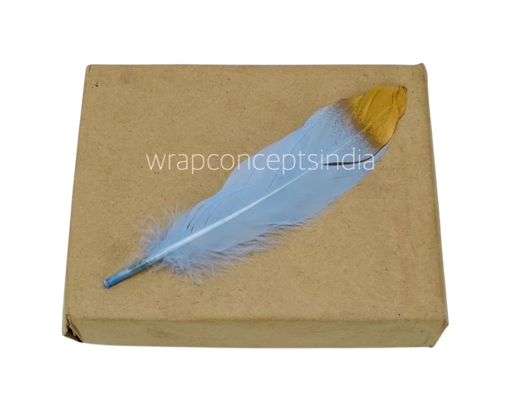 Faux Feather with Gold Edges Faux Feather with Gold Edges
