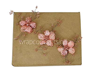 Acrylic Flowers with Pearl Add-ons- Multicolor Acrylic Flowers with Pearl Add-ons- Multicolor