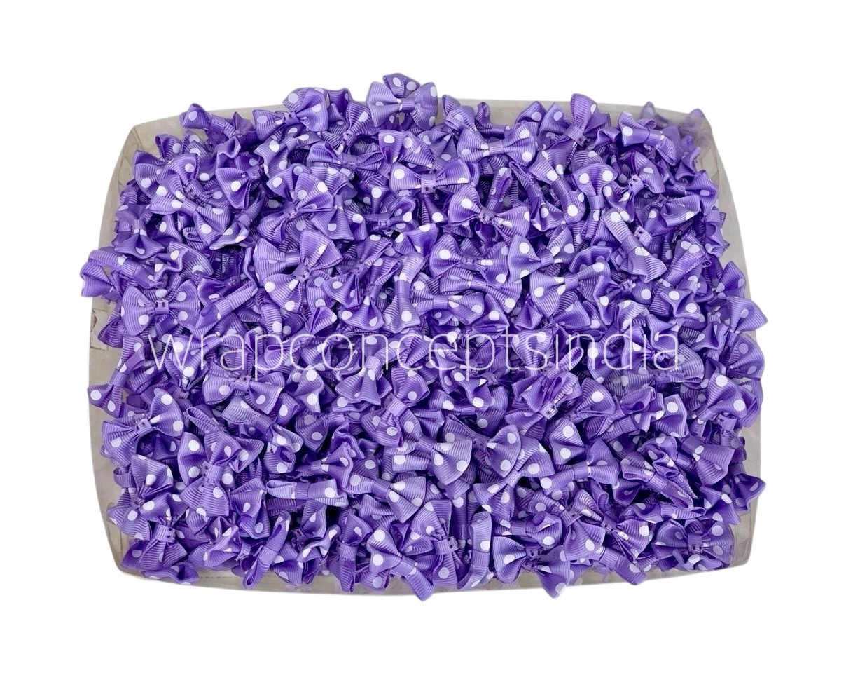 Mauve Polka Dot Bows Mauve Polka Dot Bows