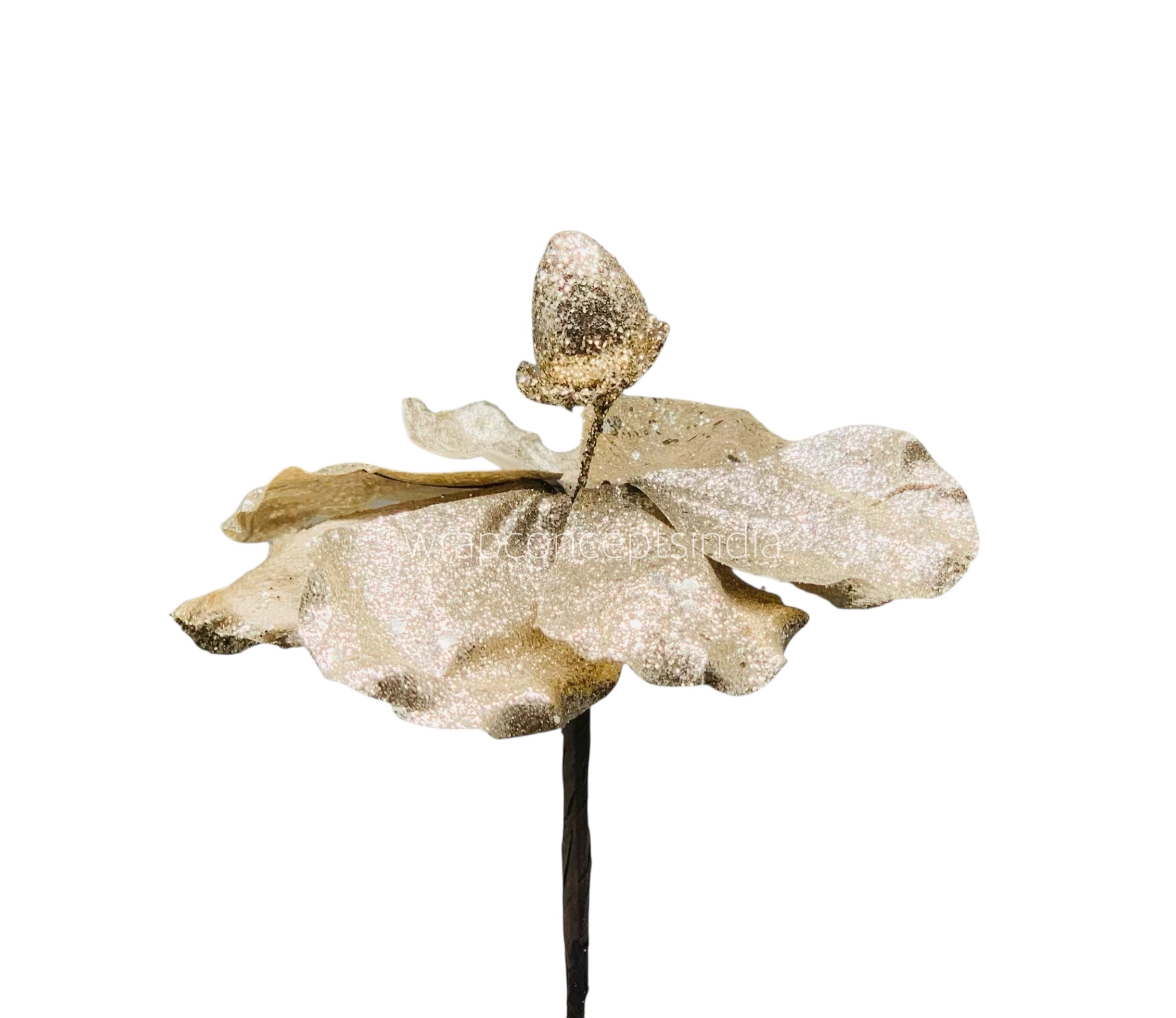 Medium Flower with Glitter Edges