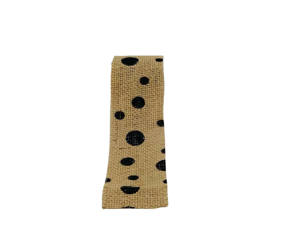 Green Polka Burlap Ribbon Green Polka Burlap Ribbon