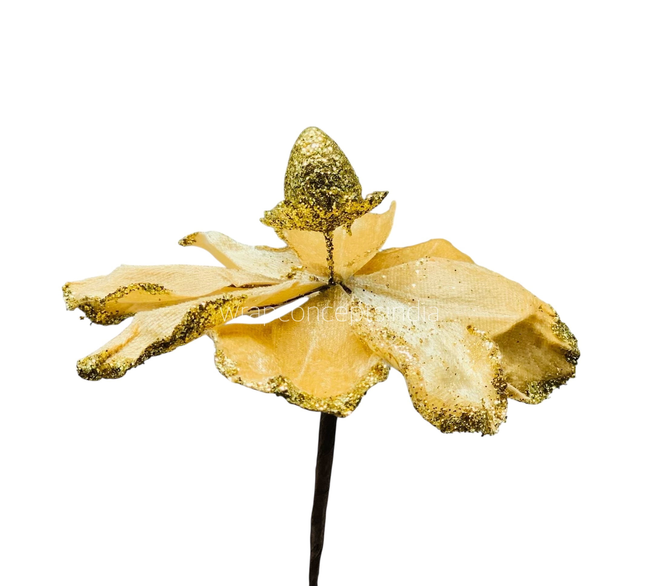 Medium Flower with Glitter Edges