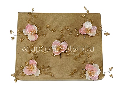 Dual Acrylic Flowers with Pearl Add-ons