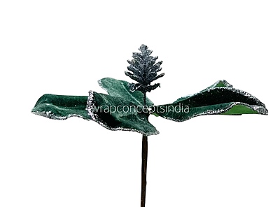 Velvet Flower with Gitter Pine Center Velvet Flower with Gitter Pine Center