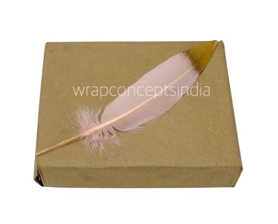 Faux Feather with Gold Edges Faux Feather with Gold Edges