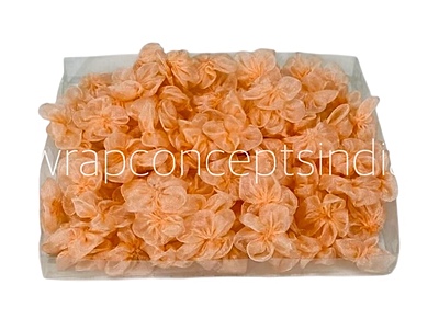 Light Orange Organza Flowers Light Orange Organza Flowers