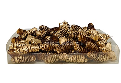 Gold Long Pine Cone Gold Long Pine Cone