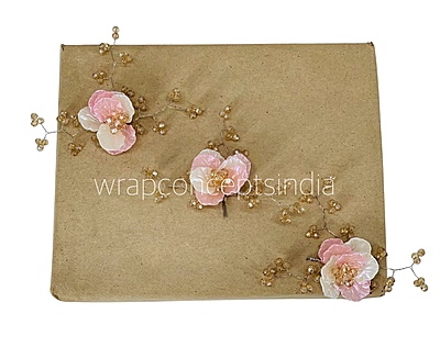Dual Acrylic Flowers with Pearl Add-ons
