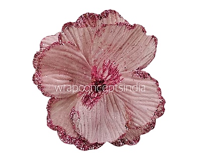 Big Flower with Glitter Centre & Edges Big Flower with Glitter Centre & Edges
