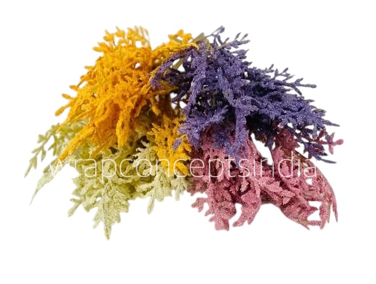 Frosted Coral Fern Bunch