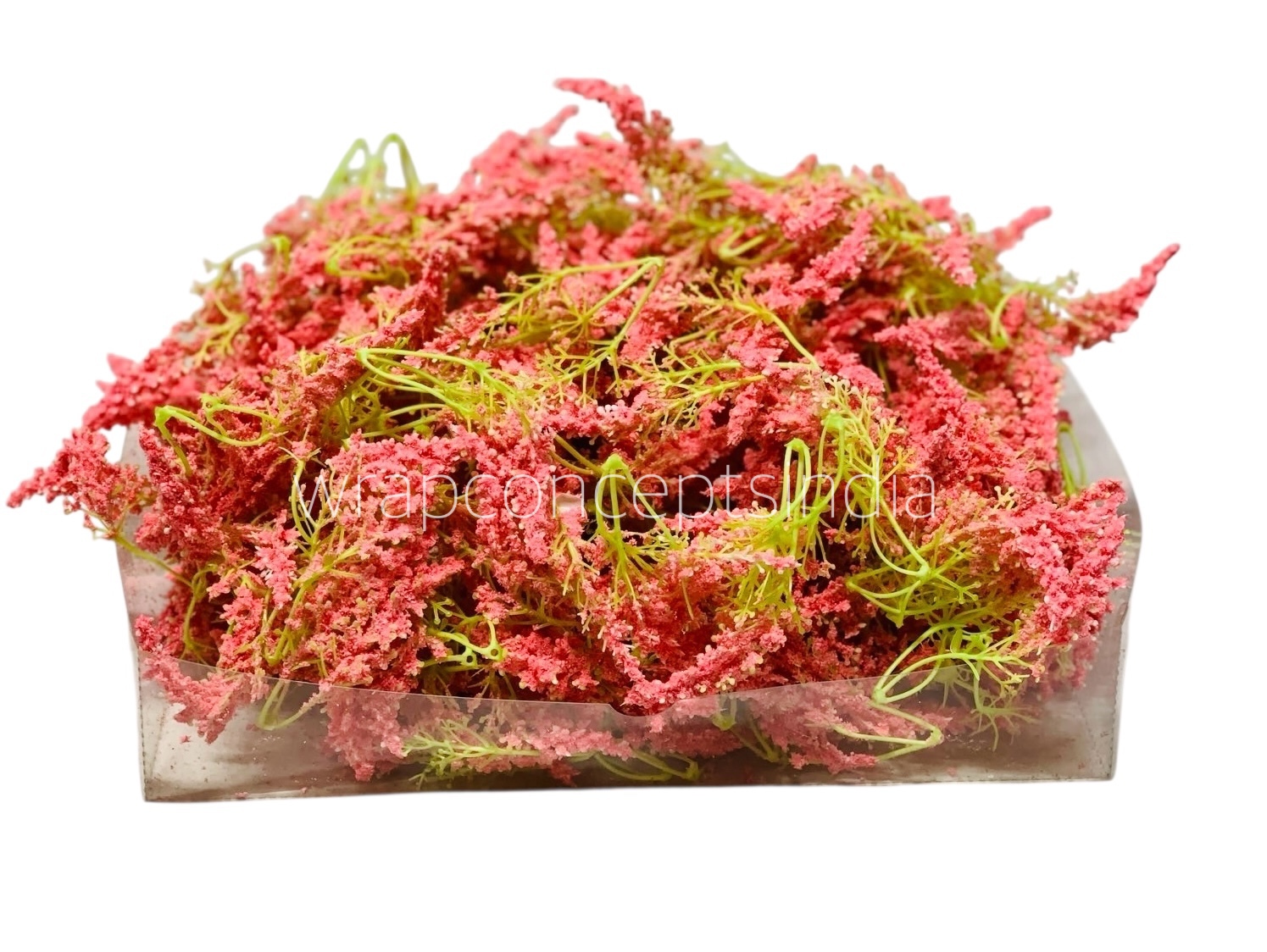 Trio Frosted Fern Leaves - Flamingo Trio Frosted Fern Leaves - Flamingo