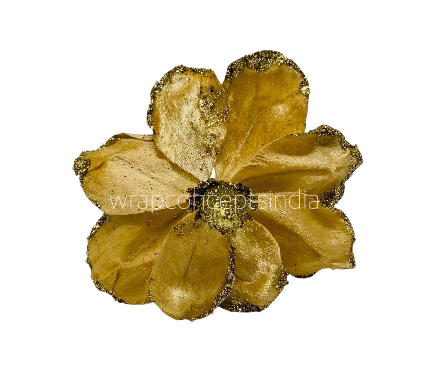 Medium Flower with Glitter Edges
